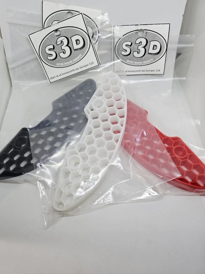 Honeycomb Bumper For Xray T4 X4 Touring Car 1:10 Scale Usgt Spec Mod Rc - Image 3 of 4