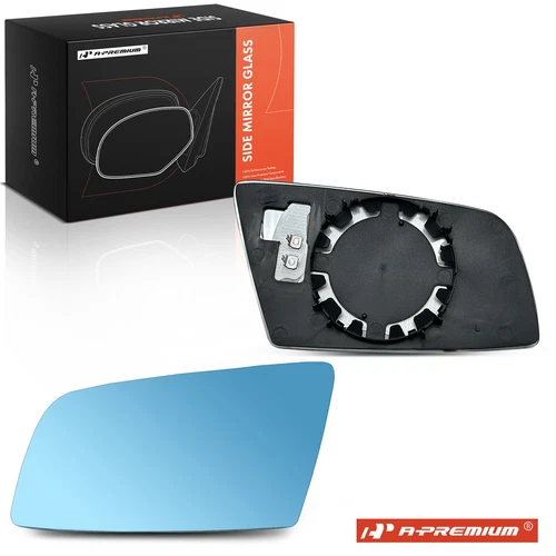 A-Premium Driver Side Blue Mirror Glass w/ Heated for BMW 525i 528i xDrive 530xi