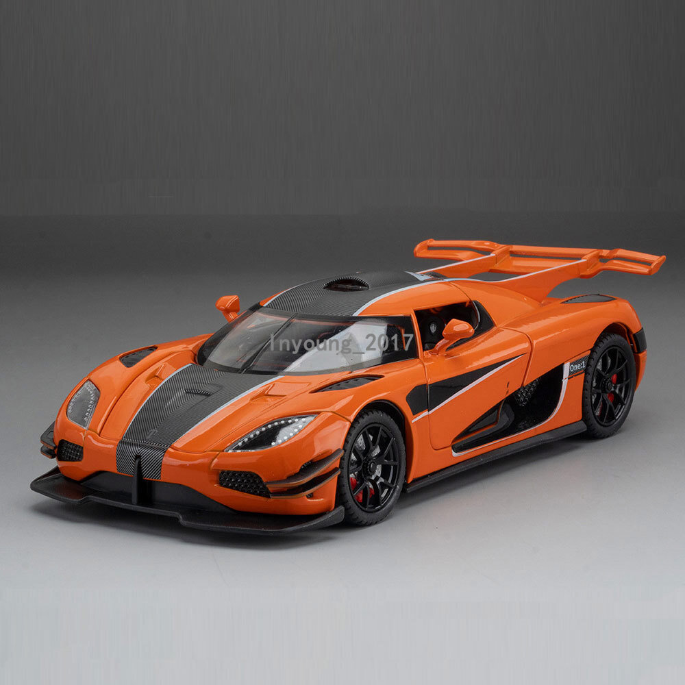 1:24 Koenigsegg One:1 Model Car Diecast Toy Cars Kids Toys Boys Gifts Orange