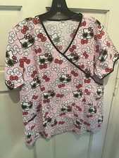 Hello Kitty Sunglass Ribbon Scrub Size Medium