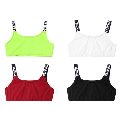 Girls Crop Top For Workout Kids Girls Crop Top For Sports Letters Printed