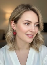 Valentine Heart Dangle Earrings