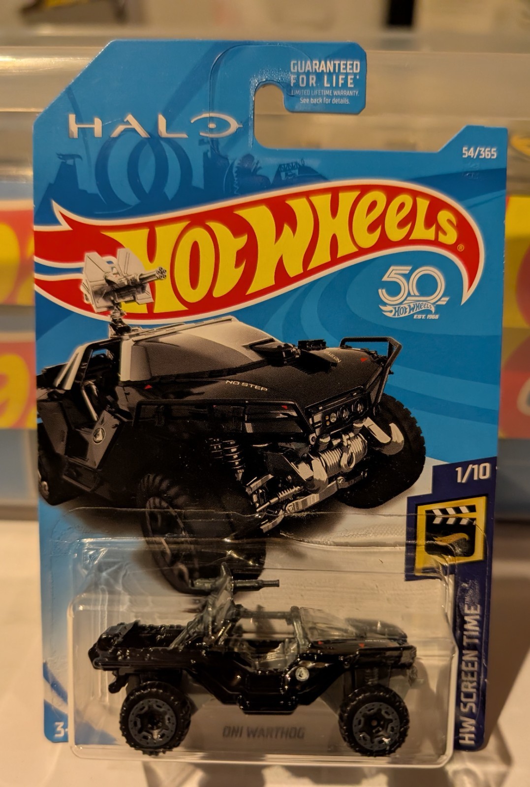 Hot Wheels HALO Oni Warthog Black 54 Screen TIME #1/10 2018