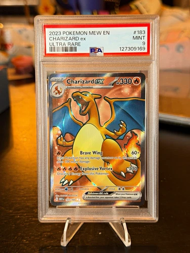 Pokemon TCG SV 151 Charizard ex 183/165 Holo Ultra Rare PSA 9 English 2023