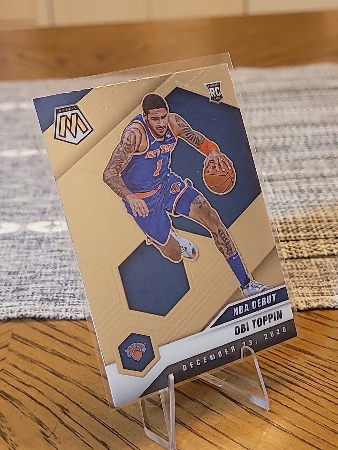 2020-21 Panini Mosaic - NBA Debut Obi Toppin #273 Silver Prizm (RC)