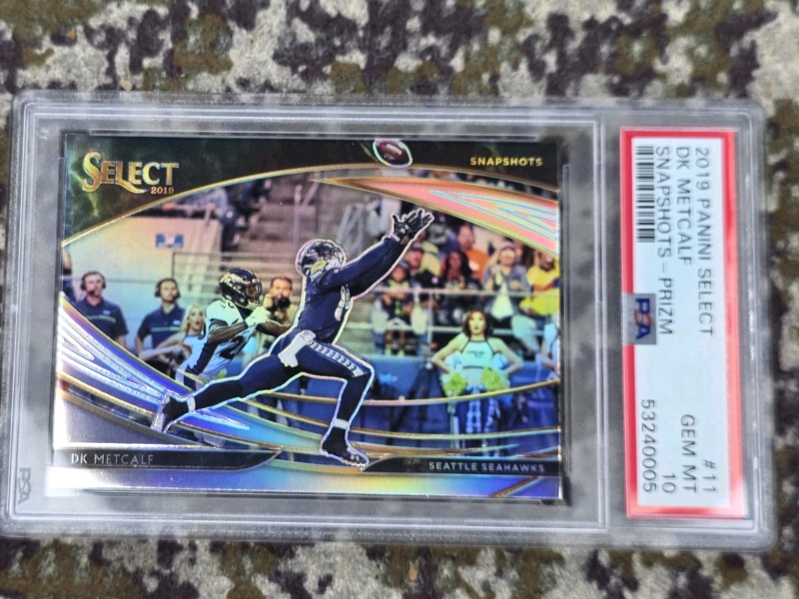 Dk Metcalf 2019 Panini Select Snapshot Prizm Rookie Psa 10