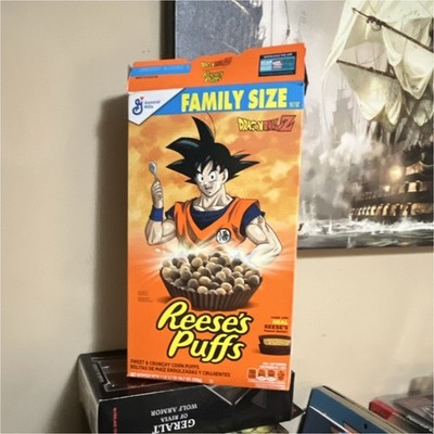 Dragon ball Z Reese s Puffs  with Trunks in back
