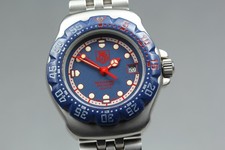 Vintage Near MINT TAG HEUER Formula 1 Professional 370.508 Blue Qz Unisex Watch 2