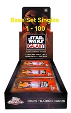 Topps Chrome Star Wars Galaxy 2025 Base Set Singles 1-100