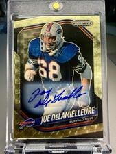2025 Prizm Black Joe DeLamielleure 4/5 Gold Vinyl Auto - Buffalo Bills