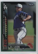 2016 Bowman Scouts' Top 100 Green Refractor 65/99 Jose De Leon #BTP-20 g1z