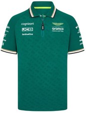 Image of Aston Martin F1 Men's Team Polo Shirt - Green