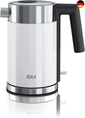 GRAEF. Wasserkocher WK401 Weiß mit 1 Liter Füllmenge, E