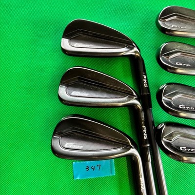 Ping G710 Iron Set 6-Sw 7pcs Stiff Graphite Shaft Golf Clubs Black