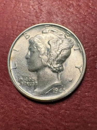1945-P Mercury Dime Choice AU Condition SKU#38094