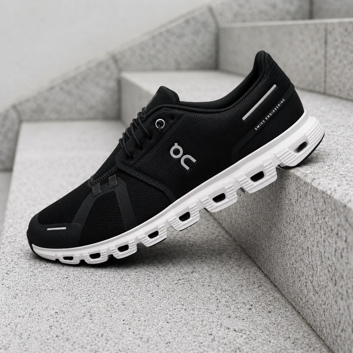 On Cloud 6 Black White 3MF10070299 Mens Casual Sneakers New | eBay