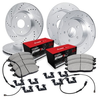 For Mercedes-Benz GLA250 21-23 Brake Kit Drilled & Slotted Front & Rear Brake