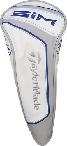 TaylorMade Golf Sim Driver White/Grey/Blue Headcover