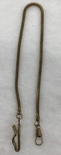 Vintage Brass Plate Watch Pocket Chain 14.5  Long, Preowned C-5 
