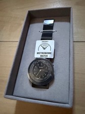 SEIKO SMW009A Metronome Watch Fragment Hiroshi Fujiwara Black Mesh Strap