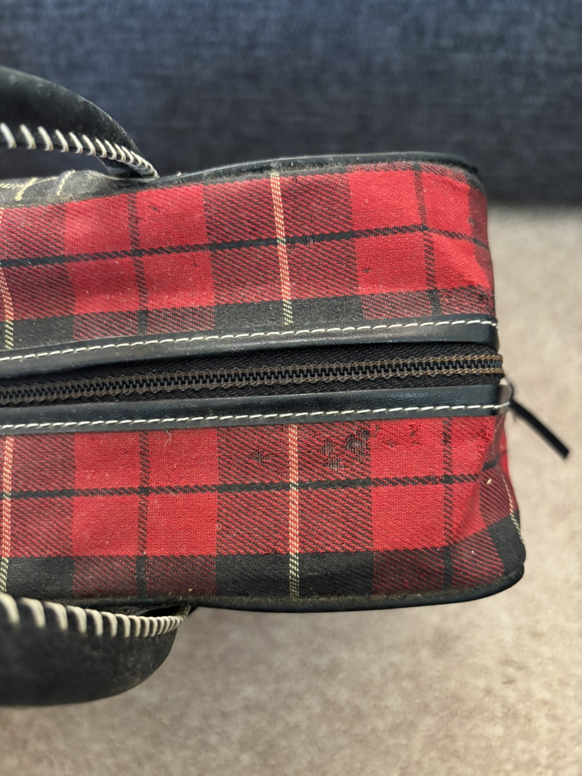 Vintage Tartan Plaid Picnic Set Sears