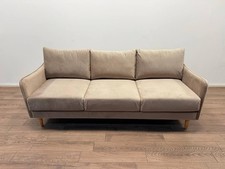 Dippy Velvet 3 Seater Sofa – Mink