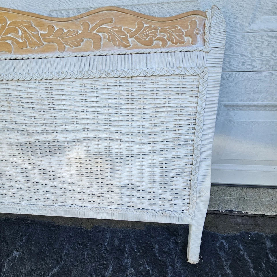 Pier 1 Imports Ratán Pie Completo Y Rieles Mimbre Colección Jamaica  Foto 2 de 4