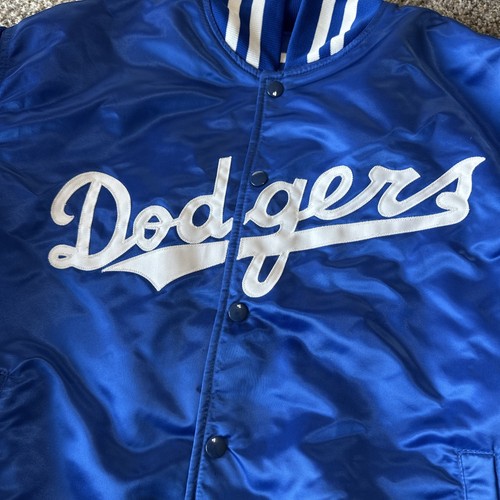 VTG Los Angeles Dodgers MLB Eastport 80's Blue Satin Jacket Men's X LARGE - Picture 13 of 24