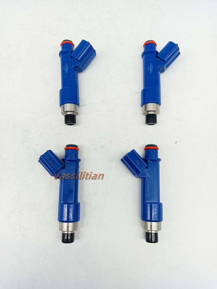 Inyectores de combustible DENSO 4 piezas nuevos 23250-21040 aptos para Toyota 2003-2008 Yaris 1,5 L Foto 3 de 4