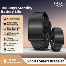 Sports Smart Bracelet Men Women AI Health Monitor Report Heart Rate Blood Pressu