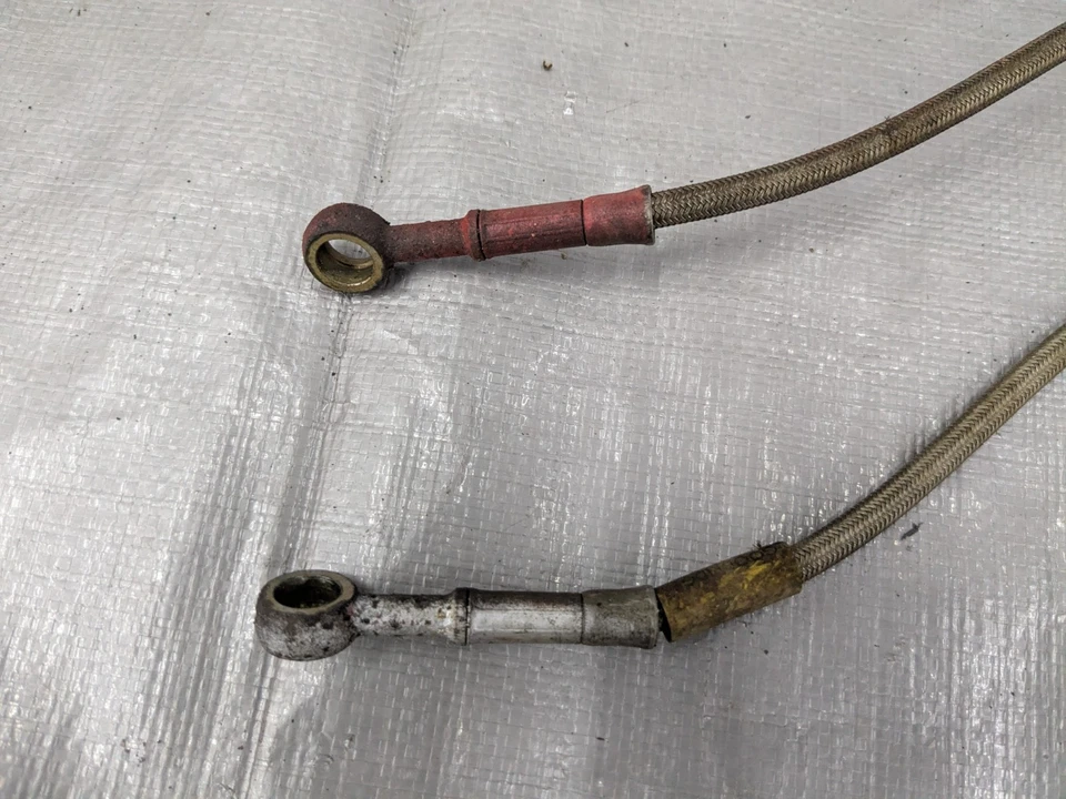 Juego de línea de freno trenzado de acero inoxidable solo delantero Mazda Miata 1990-2005 90-05 98 Foto 3 de 4