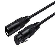 XLR Male to Female 3 Pin Balanced Mic Cable Shielded Extension Pro Audio Cord
