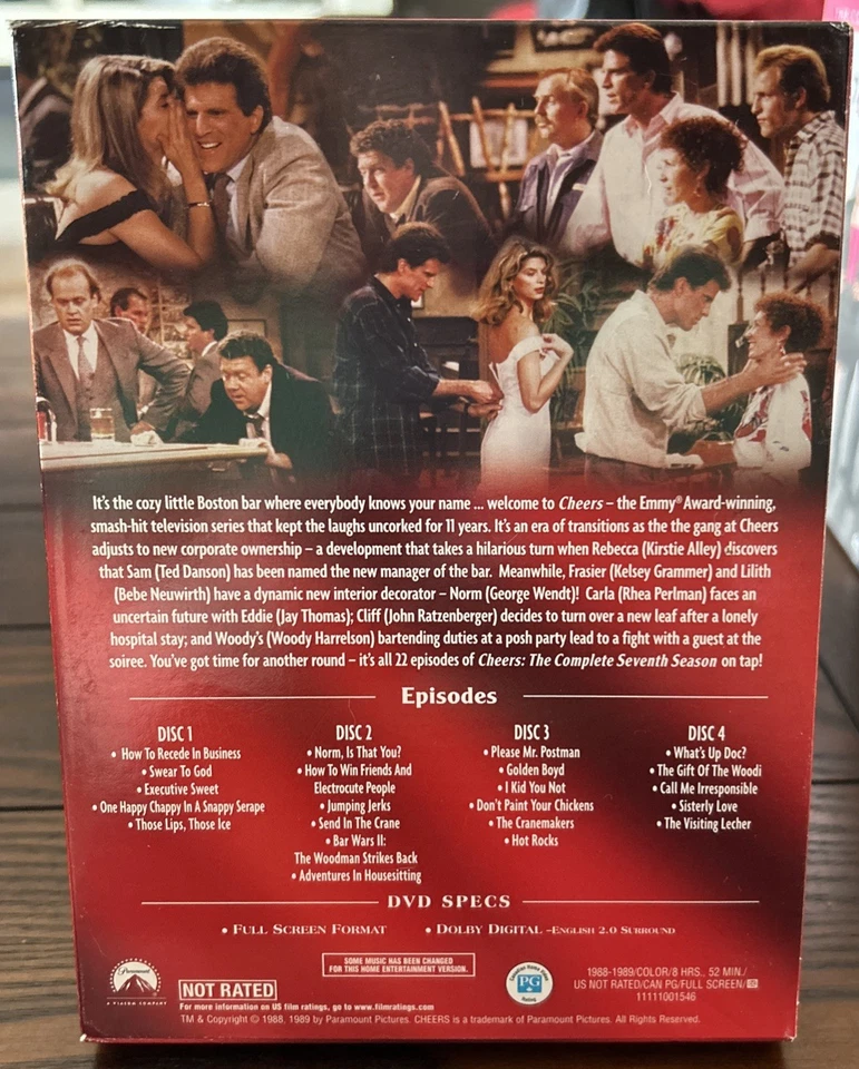 Cheers: Season 7 DVD Complete - Image 2 of 2