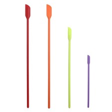 4Pcs Mini Silicone Spatula Set Double Ended Tiny Spatula for Cosmetics Kitchen