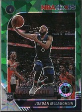 2019-20 Hoops Premium Stock #255 Jordan McLaughlin Prizms Green Cracked Ice