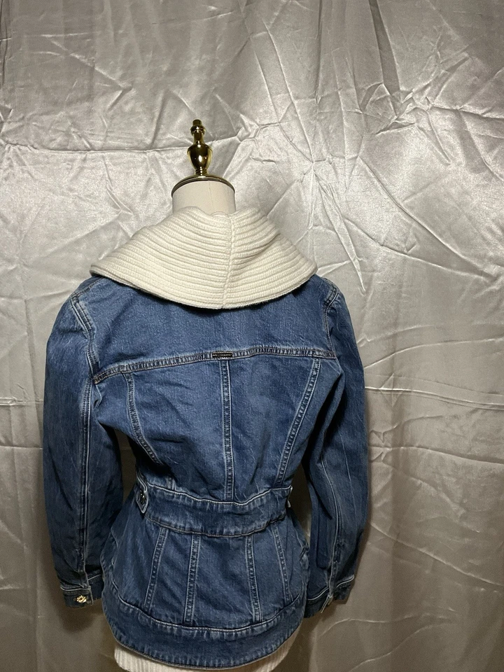 Abrigo vaquero de invierno White House Black Market con forro tejido talla XS Foto 4 de 4