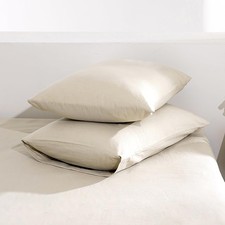 100 Linen Pillow Case Queen, Set of 2 Queen Size Linen Bed Pillow Cases Pillow