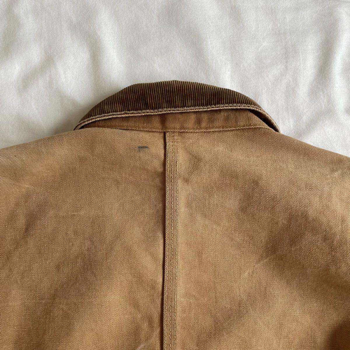 Vintage 1960s Carhartt  Chore Coat Big C Button No Back Coverall Jacket image 8