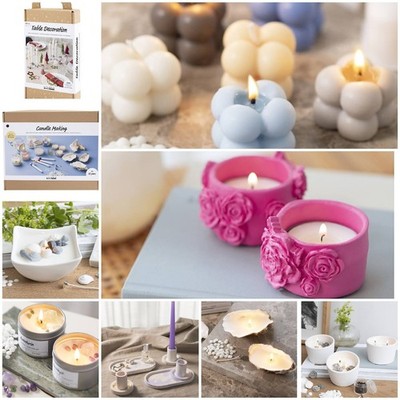 DIY Bastelsets Sammlung - Kerzenherstellung, Ton Modellbau & Home Decor Kits