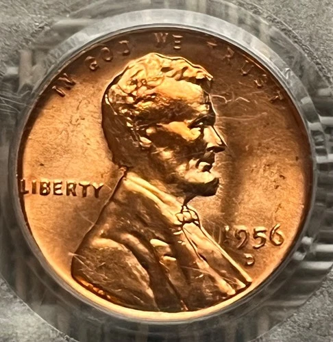 1956-D Lincoln Wheat Cent, PCGS MS66 RD