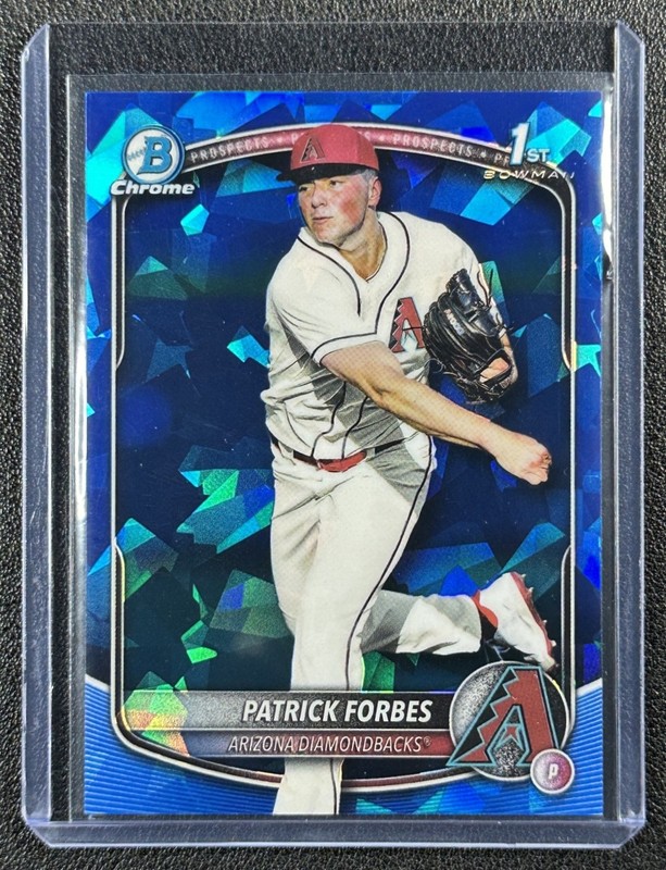 PATRICK FORBES 2025 BOWMAN CHROME DRAFT SAPPHIRE #BDC-89 1ST PROSPECT REFRACTOR