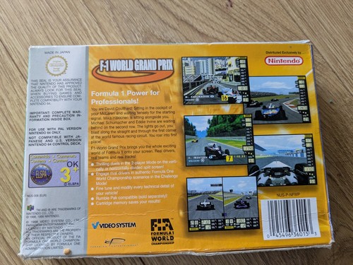 F1 World Grand Prix N64 Nintendo 64 Boxed Cartridge mit Anleitung - Bild 2 von 5
