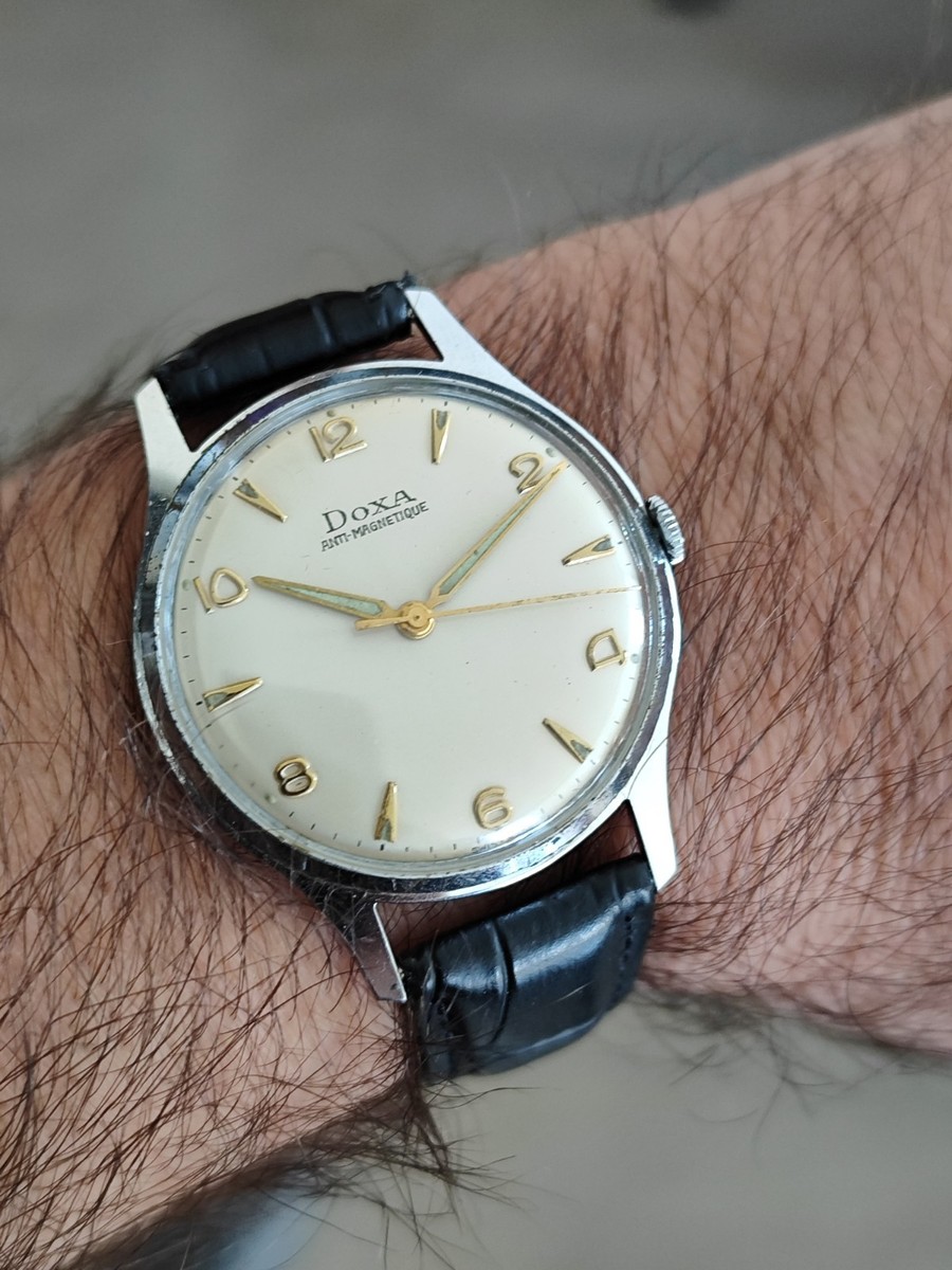 Vintage 1950s DOXA Anti-Magnetique Dress Watch – Swiss Made Manual