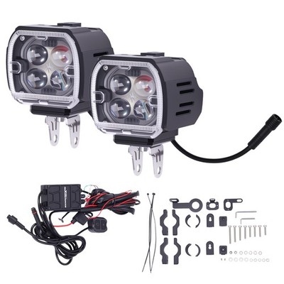 120W LED Motorrad Zusatzscheinwerfer for UTV ATV SUV Aluminium IP67 12V