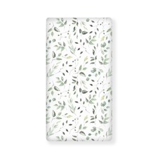Floral Green Leaves Fitted Crib Sheet Plant Baby Crib Sheet Fit Standard Crib...