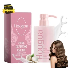Curl Defining Cream, Long-Lasting Hairstyle Curl Cream for Curly Hair anti Frizz
