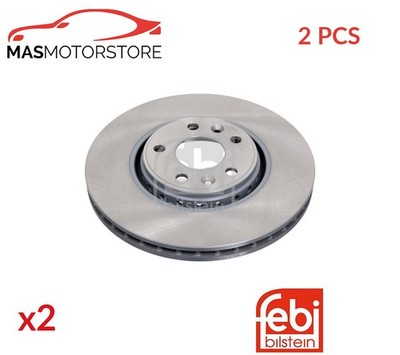 BREMSSCHEIBEN SATZ PAAR FEBI BILSTEIN 43949 2PCS P FÜR RENAULT LAGUNA III