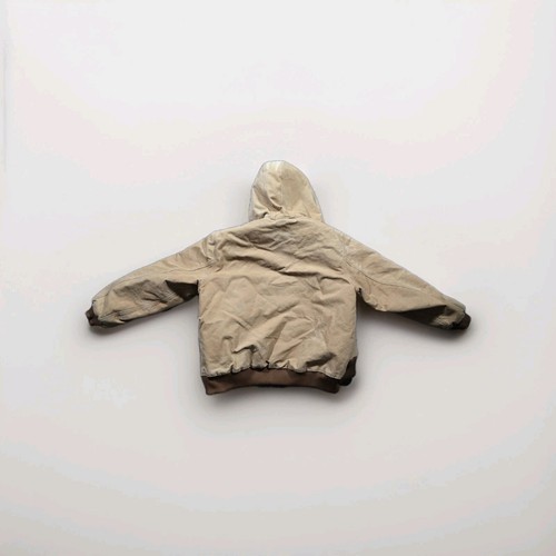 MENS Carhartt Coat Made In USA Ufcw DISTRESSED worn Zip Front Pre-owned - Afbeelding 13 van 15