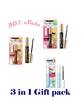 3-in-1 Set | Waterproof Volumizing Mascara + Remover | Long-Lasting Lashes