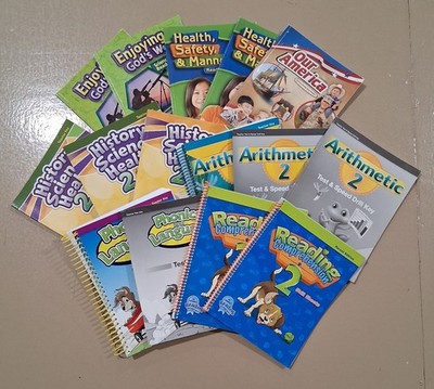 Abeka 2nd Grade Homeschool Lot Readers Teacher Keys Activity Books Used H